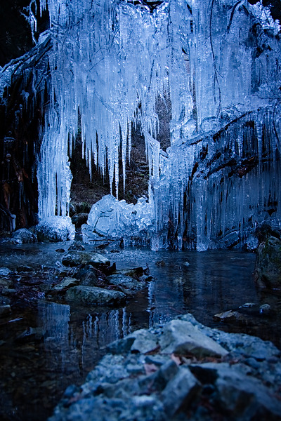 払沢の滝 氷柱