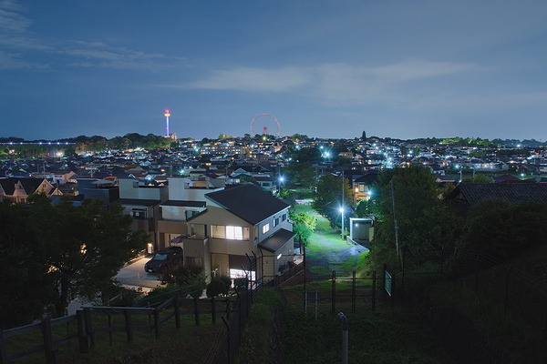 廻田緑道 夜景