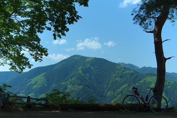 時坂峠 風景 自転車 クロスバイク